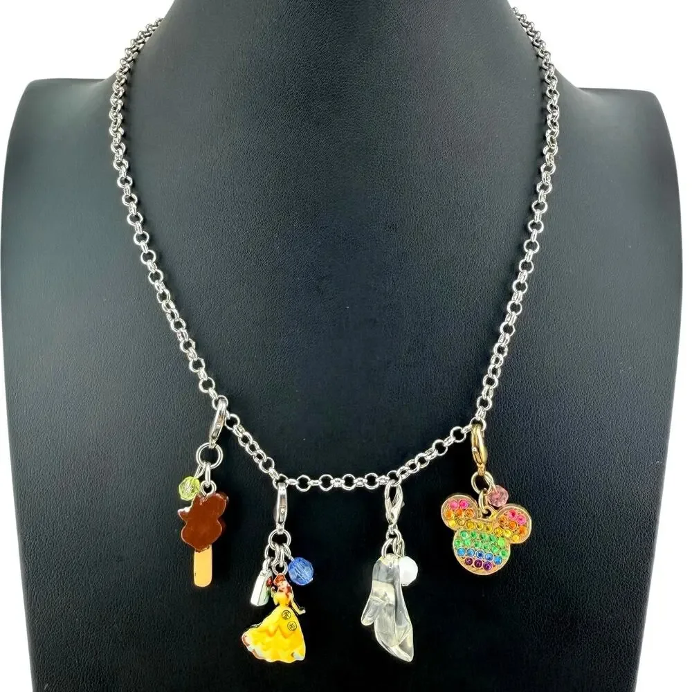 Official Disney Parks Charms Mickey Mouse Cinderella Belle Clip On 17